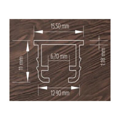 Sym LED Frameless Cover Lighting Profile 100cm White - 3