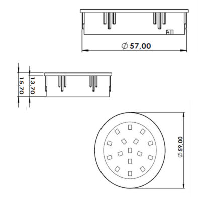 Sym Led Spot 8120 Sarı - 3