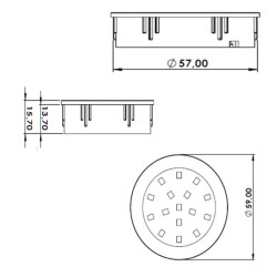 Sym LED Spot 8120 Yellow - 3