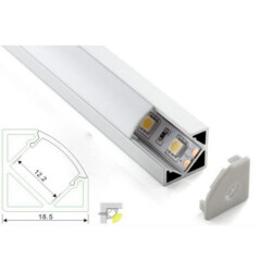Sym Lighting Profile LED Top Frame Tabbed Kpk 100cm - 3