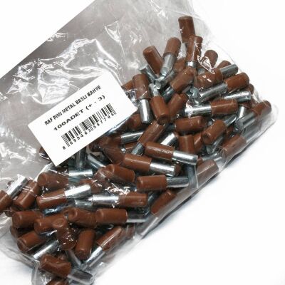 Sym Metal Raf Pimi Başlı Kahverengi 1 Paket: 100 Adet - 4