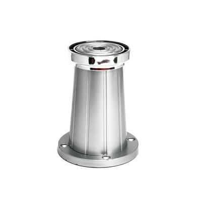 Sym Plastic Leg 10Cm Hanzade Matte Chrome Silver Striped - 1