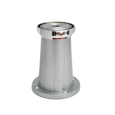 Sym Plastic Leg 10Cm Hanzade Matte Chrome Silver Striped - 2