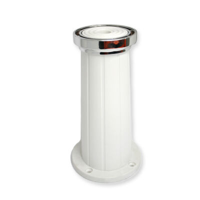 Sym Plastic Leg 15Cm Hanzade Chrome Chrome White Striped - 2