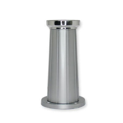Sym Plastic Leg 15Cm Hanzade Matte Chrome Silver Striped - 1