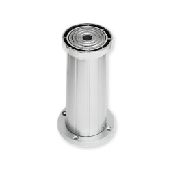 Sym Plastic Leg 15Cm Hanzade Matte Chrome Silver Striped - 2