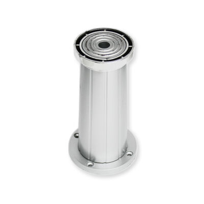 Sym Plastic Leg 15Cm Hanzade Matte Chrome Silver Striped - 2