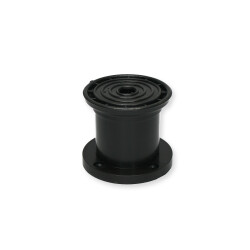 Sym Plastic Leg 6Cm Black with Square Base - Sym