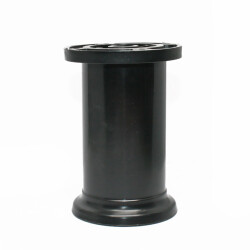 Sym Plastik Ayak Jumbo Siyah Yuvarlak Tabla 10cm - Sym