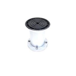 Sym Plastik Ayak Jumbo Mat Krom Çizgili Yuvarlak 8cm - Sym