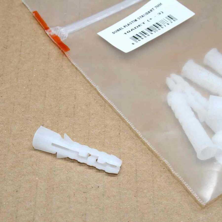 Sym Plastik Standart Dübel 7 mm 1 Paket: 10 Adet