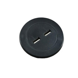Sym Round Dual USB Charger - 1