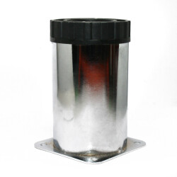 Sym Round Leg Metal Q60 10 Cm Chrome - Sym