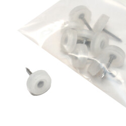 Sym Shelf Pin Polygride Studded Transparent 1Pack: 10 Pieces - Sym