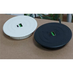 Sym USB Type Round Wired + Wireless Charger - Sym