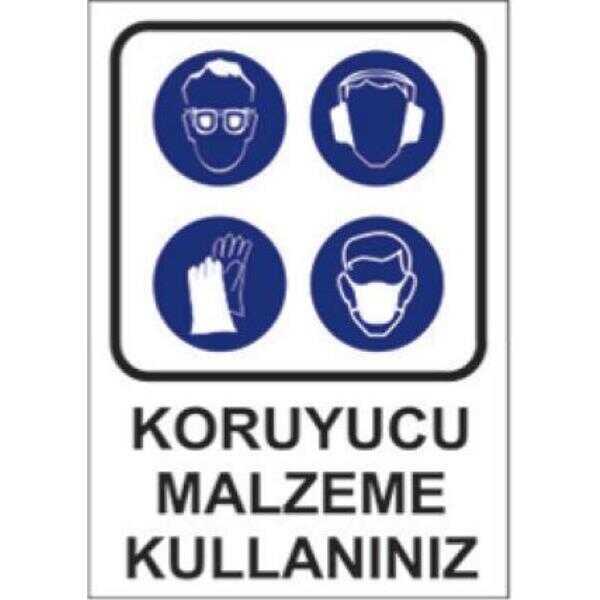 SYM Uyarı Levhası Koruyucu Malzeme Kullanınız