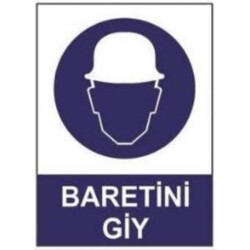 SYM Uyarı Levhası Baretini Giy - Sym