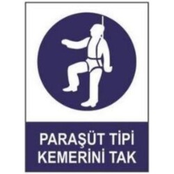 SYM Uyarı Levhası Paraşüt Tipi Kemeri Tak - Sym