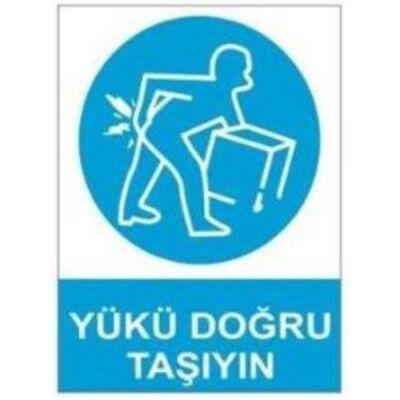 SYM Uyarı Levhası Yükü Doğru Taşıyın - 1
