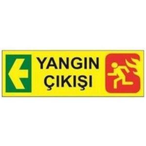 SYM Uyarı Levhası Yangın Çıkışı Sol