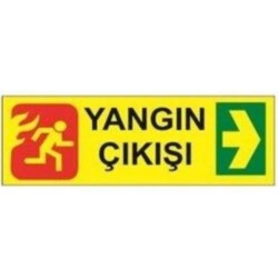 SYM Uyarı Levhası Yangın Çıkışı Sağ - Sym
