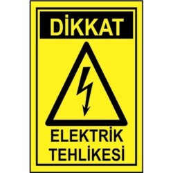 Sym Warning Sign Stw014 Caution Electrical Hazard - 1
