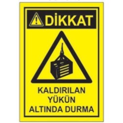 Sym Warning Sign Stw029 Do Not Stand Under a Lifted Load - Sym