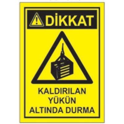 Sym Warning Sign Stw029 Do Not Stand Under a Lifted Load - 1