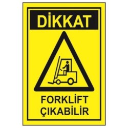 Sym Warning Sign Stw031 Caution Watch Out For Forklift Trucks - Sym