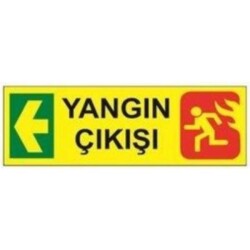 Sym Warning Sign Stw044 Fire Exit Left - Sym