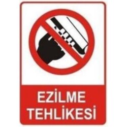 Sym Warning Sign Stw050 Crush Hazard - Sym