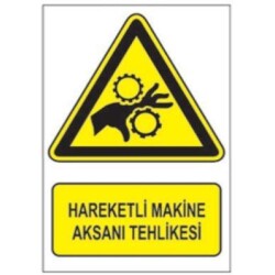 Sym Warning Sign Stw053 Moving Machine Axle Hazard - Sym