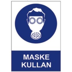 Sym Warning Sign Stw057 Use Mask - Sym