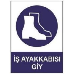 SYM Wear Your Work Shoes Warning Sign - Sym