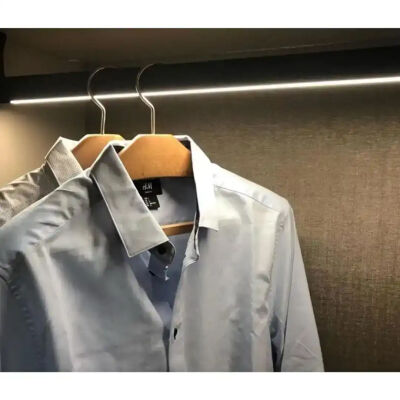 Sym White Light Sensor Wardrobe Rail Profile 50cm - 2