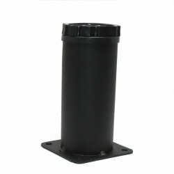 Sym Metal Yuvarlak Ayak Siyah 10cm Ø42 - Sym