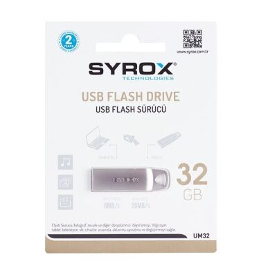 Syrox 32 GB Metal 2 USB Flash Drive SYX-UM32 - 2