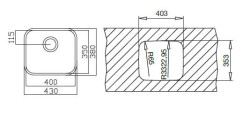 Teka BE 40.35 Undercounter Stainless Steel Kitchen Sink - 2