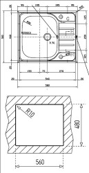 Teka Classic 1B Stainless Steel Kitchen Sink Right - 2