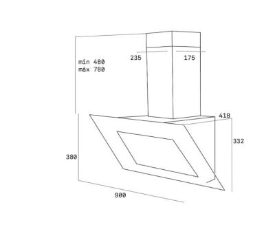 Teka TVT 90 Duvar Tipi Davlumbaz Beyaz - 2