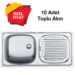 Teka EBM 45 Paslanmaz Sağ ( 86x43,5 ) 10 Adet - Teka