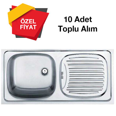 Teka EBM 45 Paslanmaz Sağ ( 86x43,5 ) 10 Adet - 1