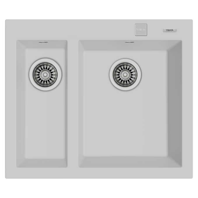 Teka ForSquare 590 TG Çift Hazne Tegranite Evye A. White