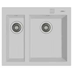 Teka ForSquare 590 TG Çift Hazne Tegranite Evye A. White - 1