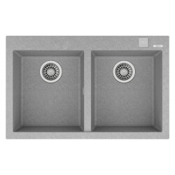 Teka ForSquare 790 TG Çift Hazne Tegranite Evye Stone Grey - Teka