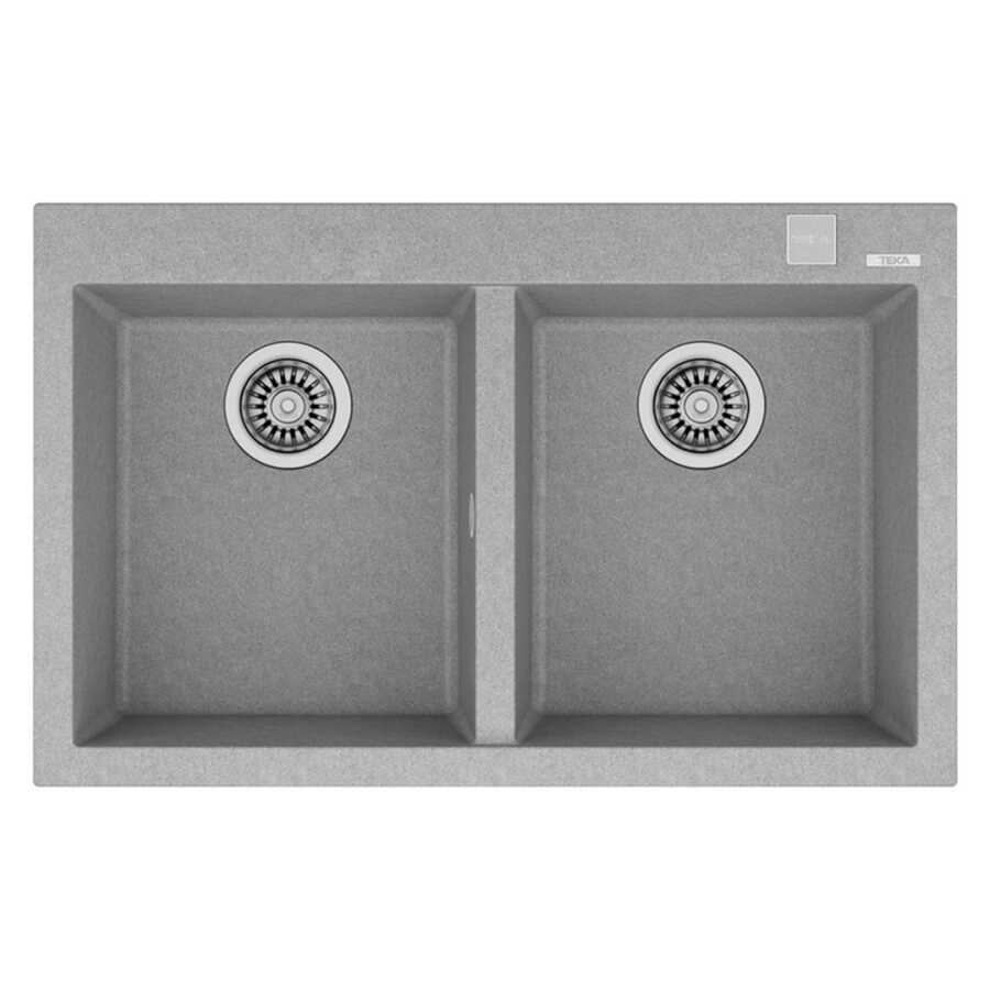 Teka ForSquare 790 TG Çift Hazne Tegranite Evye Stone Grey