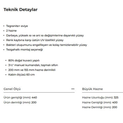 Teka Eviye SQUARE 2B 560 TG Siyah - 4