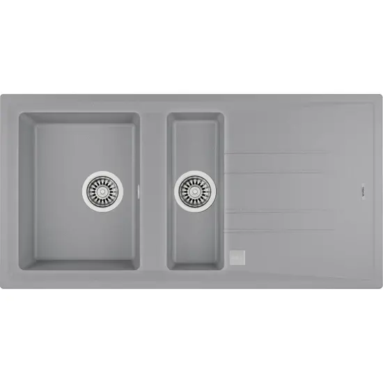 Teka Stone 60 B-TG İki Hazne Tegranite Eviye Metalik Gri