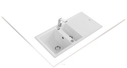 Teka Stone 60 B-TG İki Hazne Tegranite Eviye Beyaz - 3