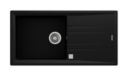 Teka Stone 60 L-TG Tek Hazneli Tegranite Evye Metalik Siyah - Teka